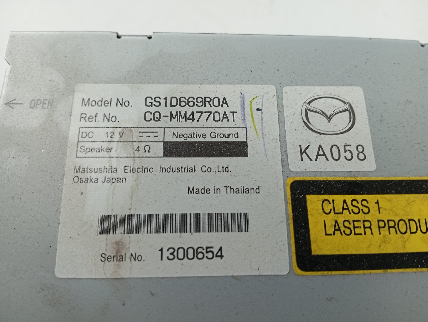 Auto-Rádio MAZDA 6 três volumes (GH) | 07 - 13 Imagem-1