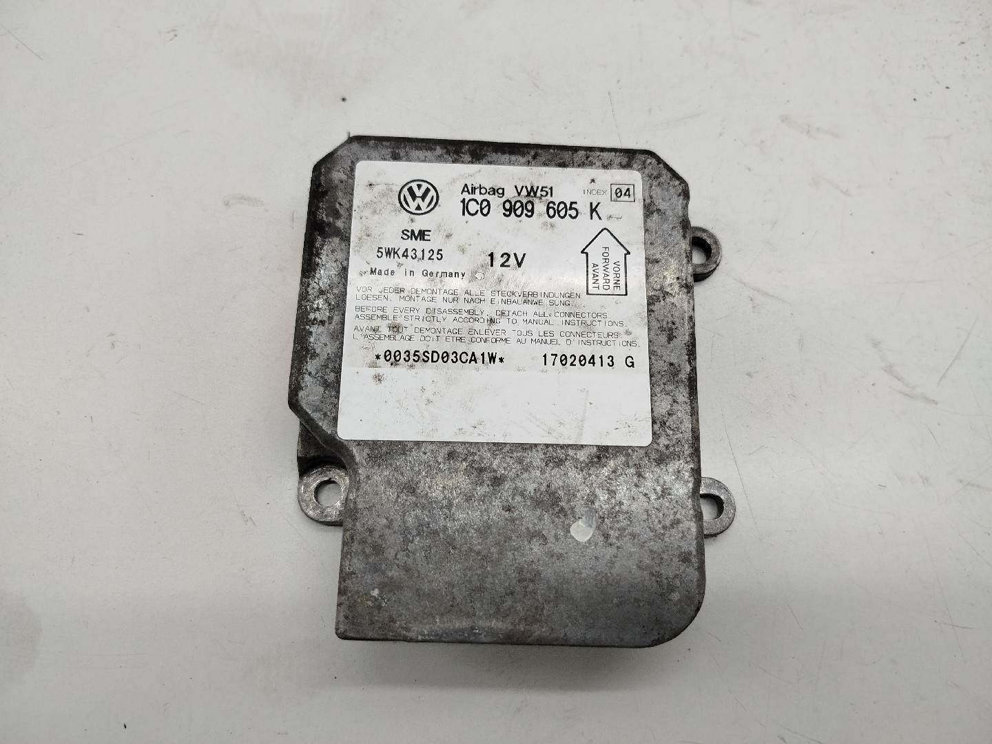 Centralina de Airbag VOLKSWAGEN POLO (9N_) | 01 - 14
