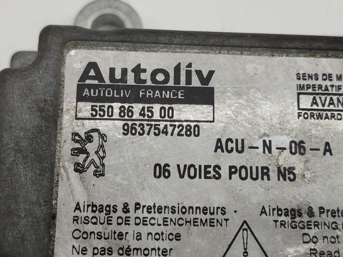Centralina de Airbag PEUGEOT 306 Break (7E, N3, N5) | 94 - 02 Imagem-2