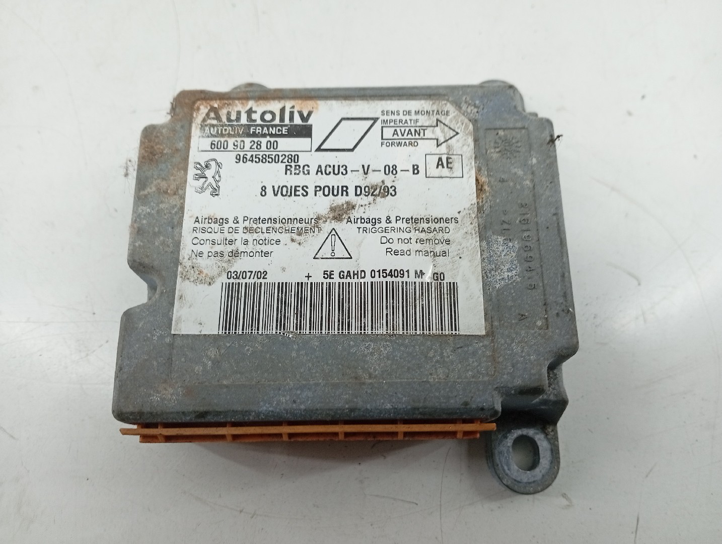 Centralina de Airbag PEUGEOT 406 Break (8E/F) | 96 - 04