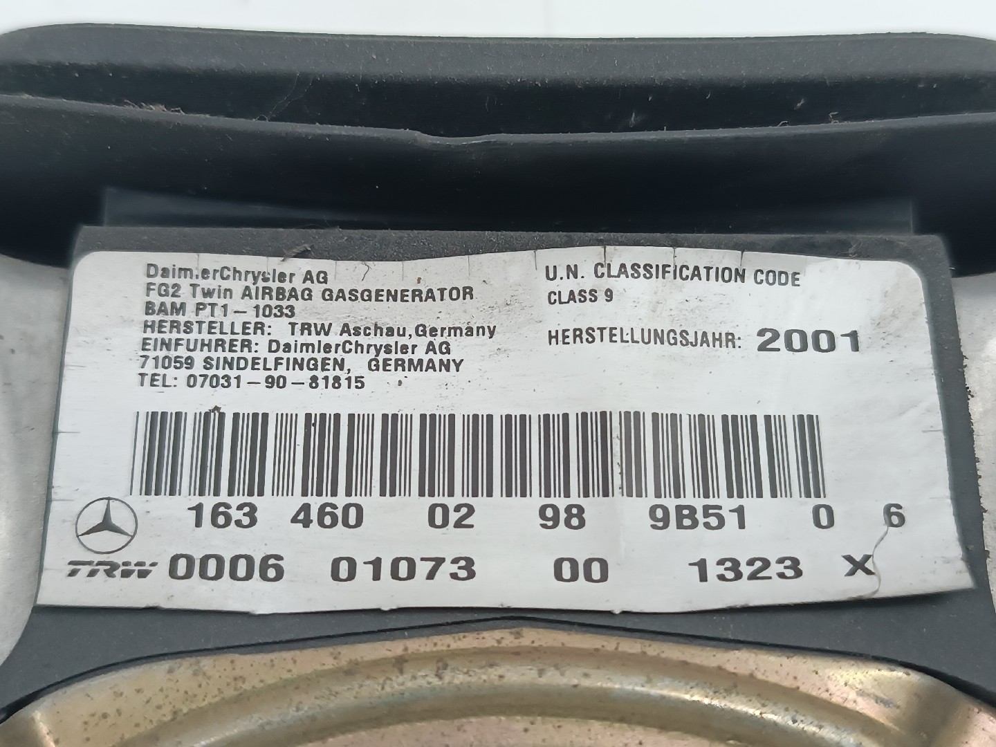 Kit Airbags MERCEDES-BENZ M-CLASS (W163) | 98 - 05 Imagem-10
