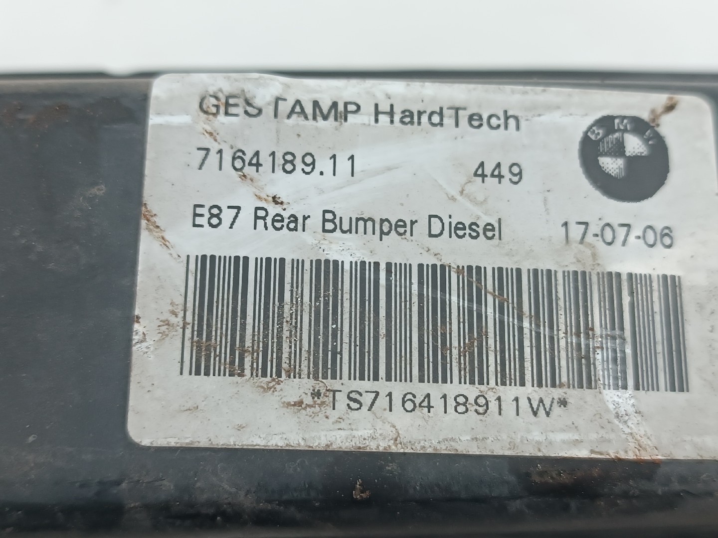 Reforço de para-choques traseiro BMW 1 (E87) | 03 - 13 Imagem-3