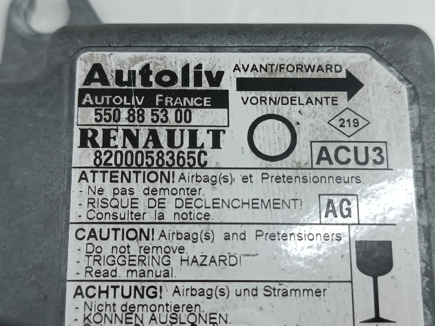 Airbag Module RENAULT TWINGO I (C06_) | 93 - 12 Imagem-2