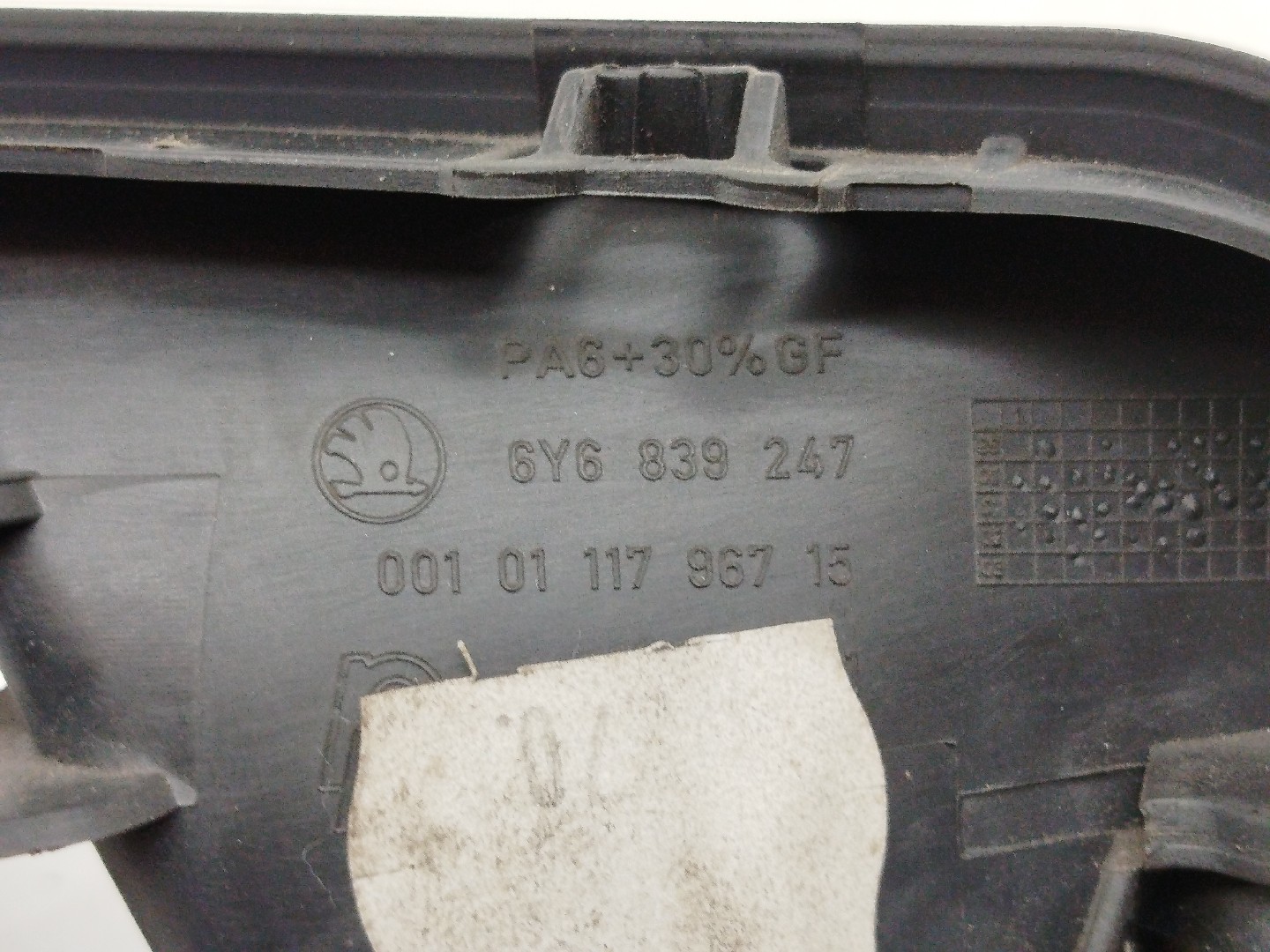 Puxador interior de porta traseira esquerda SKODA FABIA I Combi (6Y5) | 00 - 07 Imagem-2