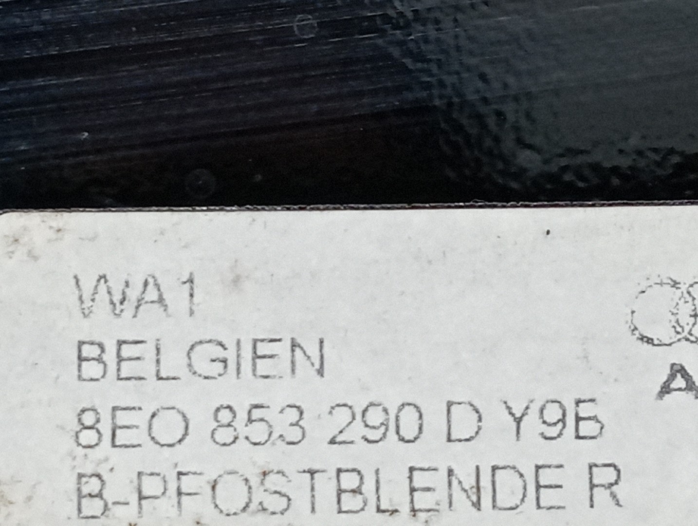 Moldura de pilar B direita AUDI A4 Avant (8E5, B6) | 00 - 05 Imagem-2