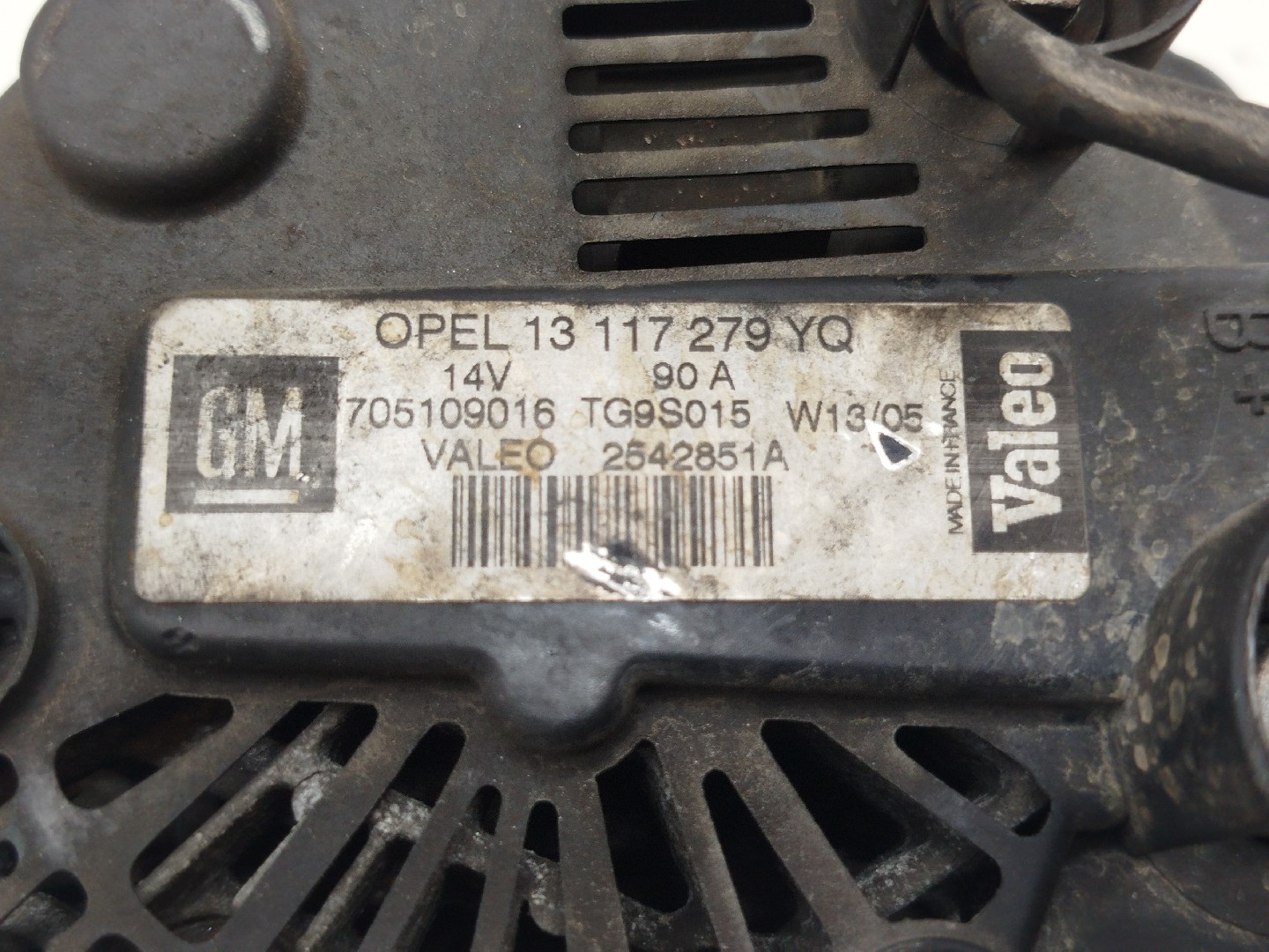 Alternador OPEL CORSA C (X01) | 00 - 09 Imagem-4
