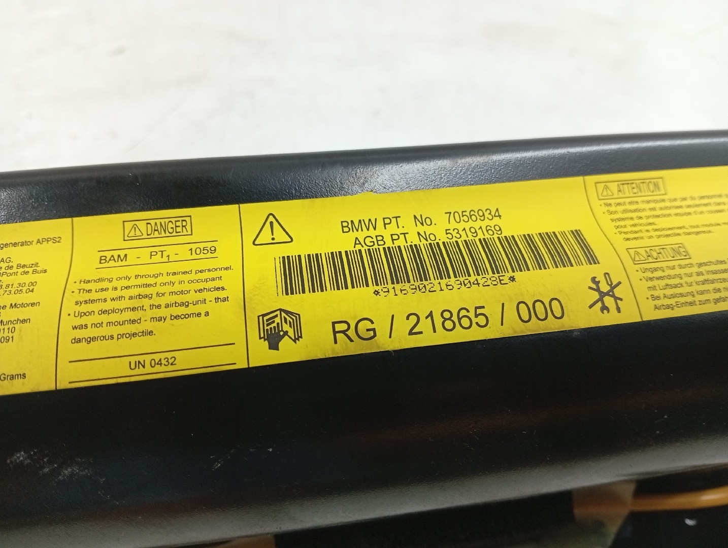 Airbag Passageiro MINI MINI (R50, R53) | 01 - 06 Imagem-2