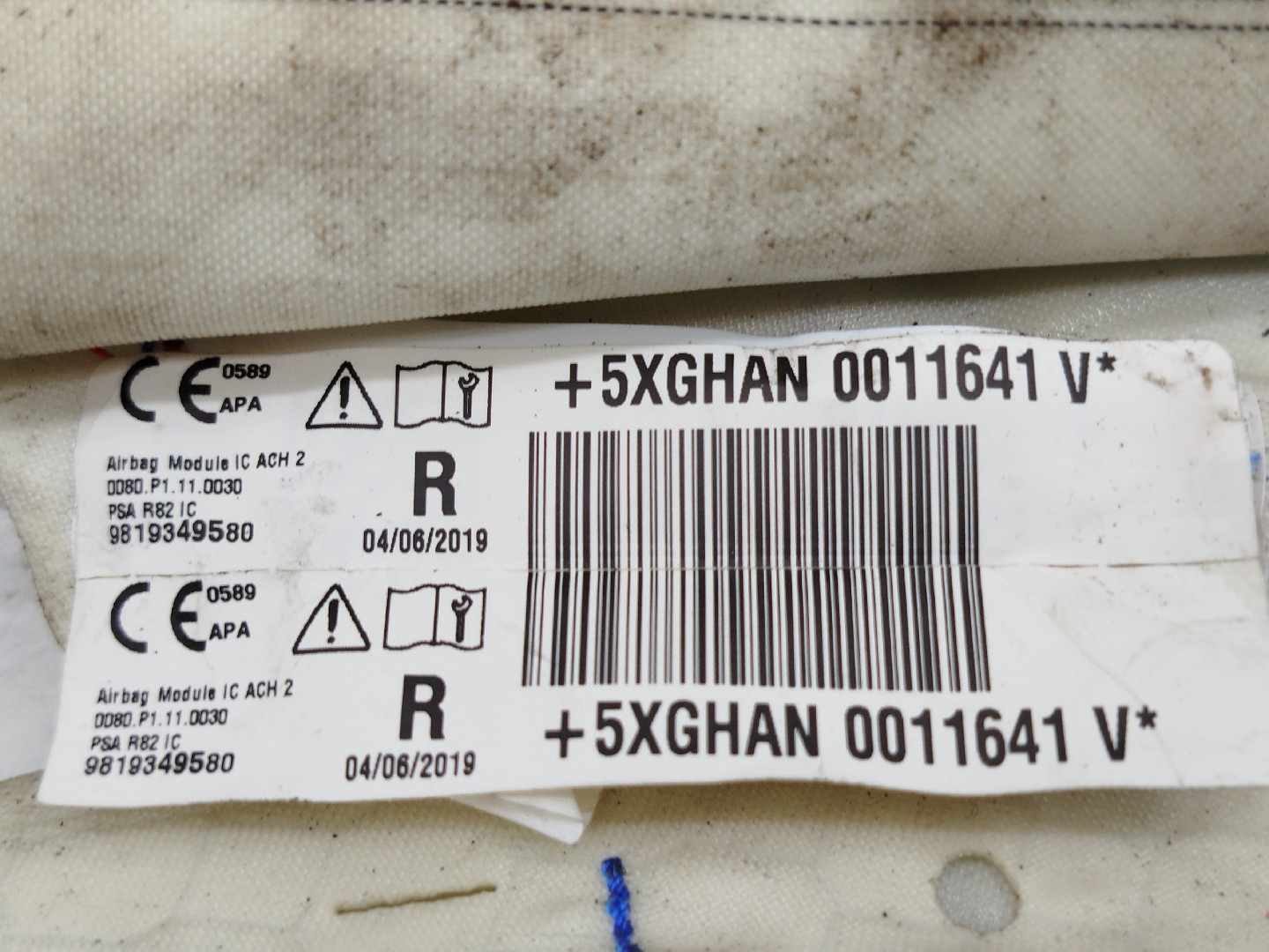 Airbag de cortina direito esquerdo PEUGEOT 508 SW II (FC_, FJ_, F4_) | 18 -  Imagem-1