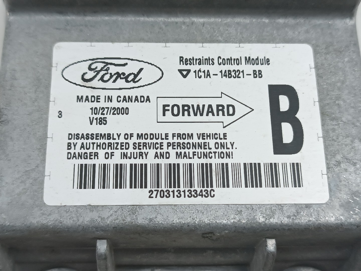 Modulo Airbag FORD TRANSIT Caixa (FA_ _) | 00 - 06 Imagem-2