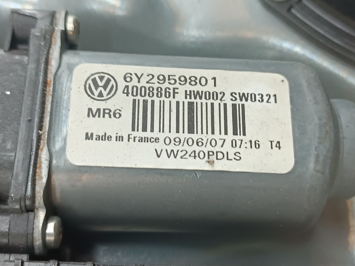 Motor e elevador de vidro frente direito VOLKSWAGEN POLO (9N_) | 01 - 14 Imagem-5