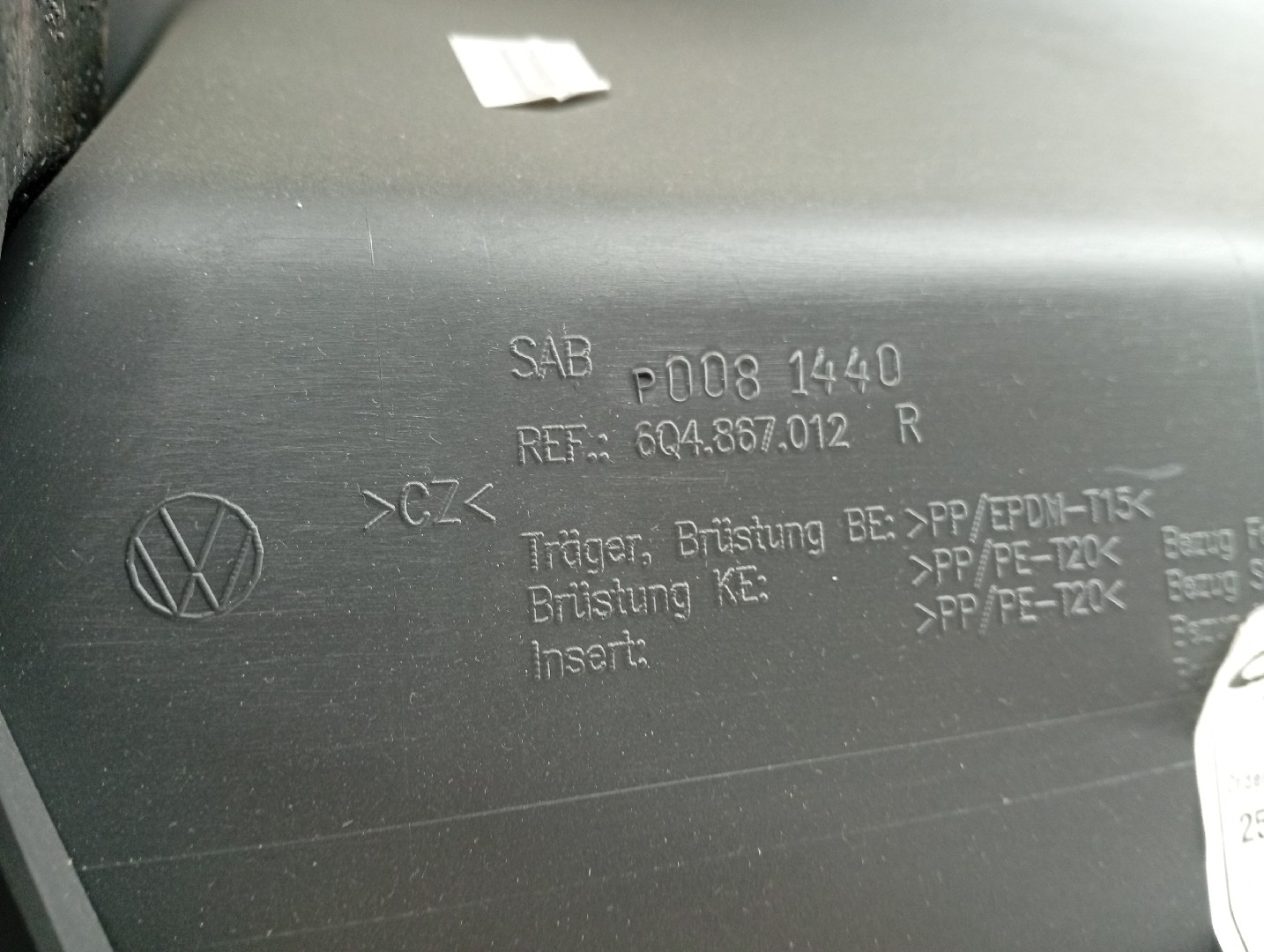 Quartela de porta frente direita VOLKSWAGEN POLO (9N_) | 01 - 14 Imagem-5