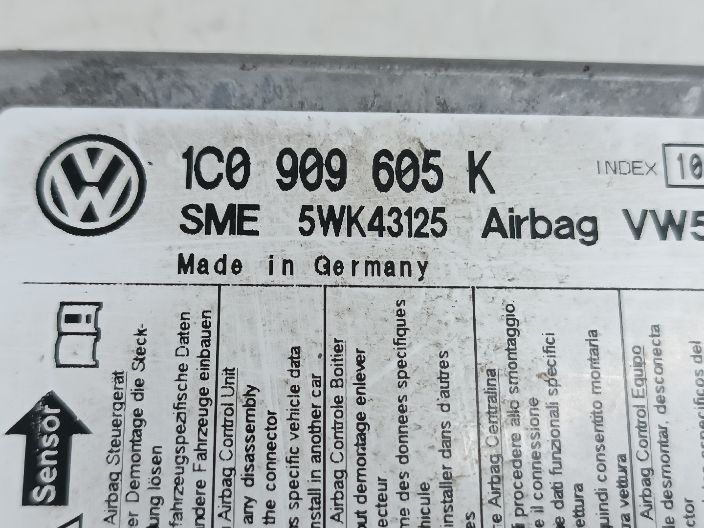 Centralina de Airbag VOLKSWAGEN POLO (9N_) | 01 - 14 Imagem-2