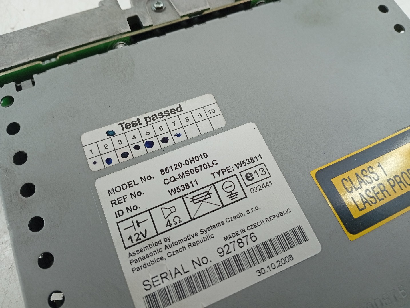 Rádio CITROEN C1 (PM_, PN_) | 05 - 14 Imagem-2