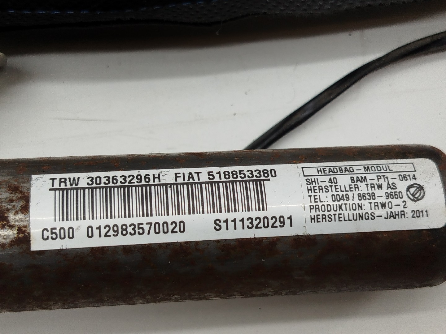 Cortina de airbag esquerda FIAT PUNTO EVO (199_) | 08 -  Imagem-2