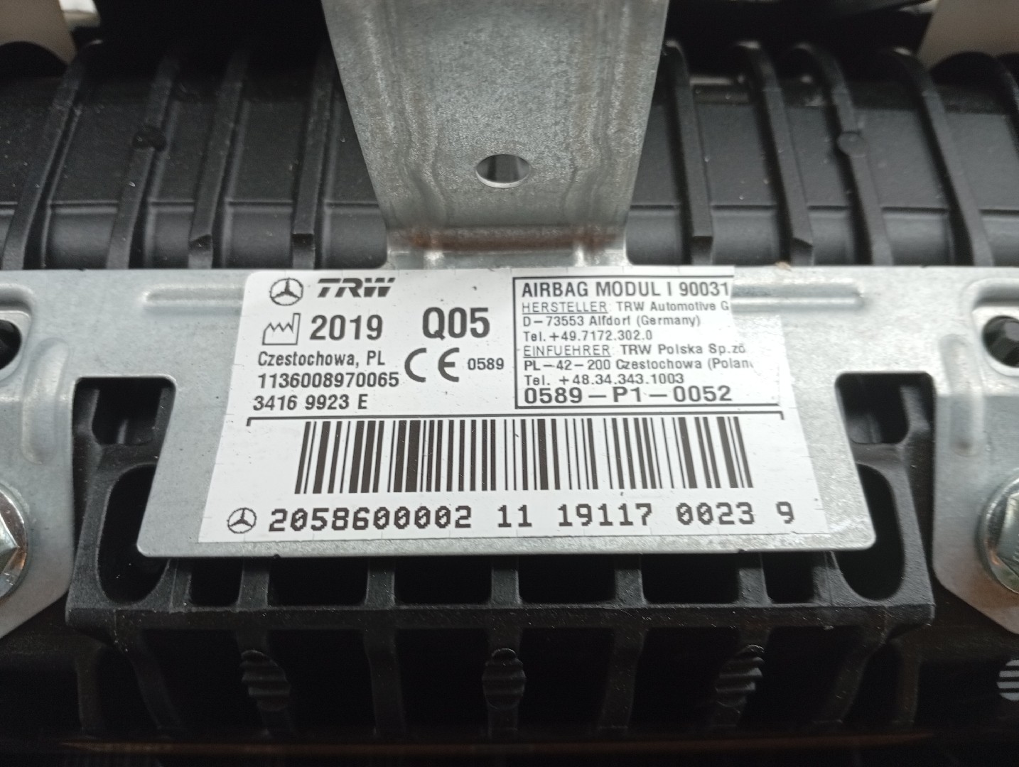 Tablier com airbag de passageiro MERCEDES-BENZ C-CLASS (W205) | 13 -  Imagem-2