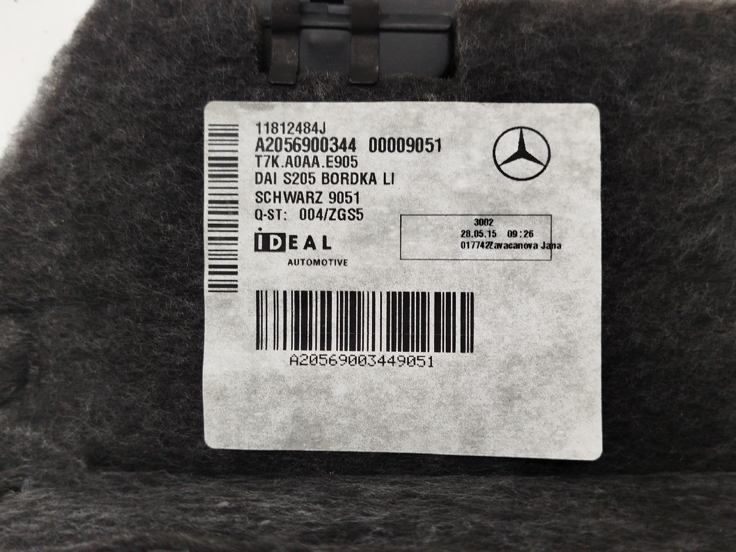 Acabamento de mala MERCEDES-BENZ C-CLASS (W205) | 13 -  Imagem-3
