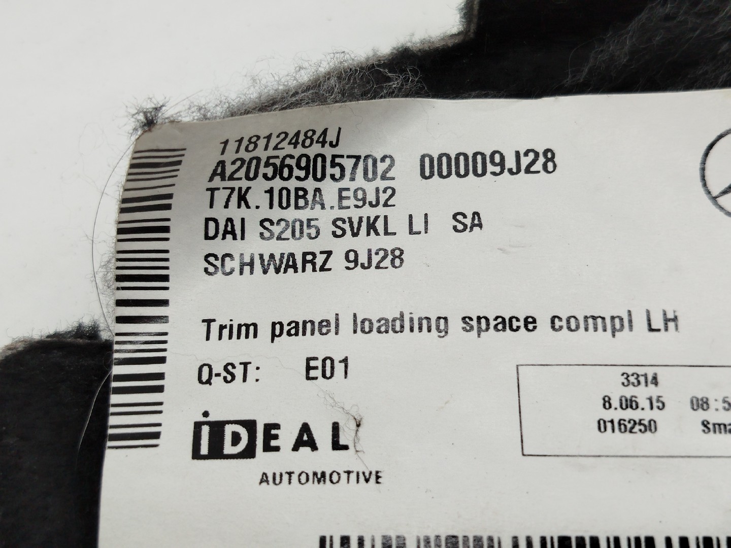 Acabamento de mala MERCEDES-BENZ C-CLASS (W205) | 13 -  Imagem-2