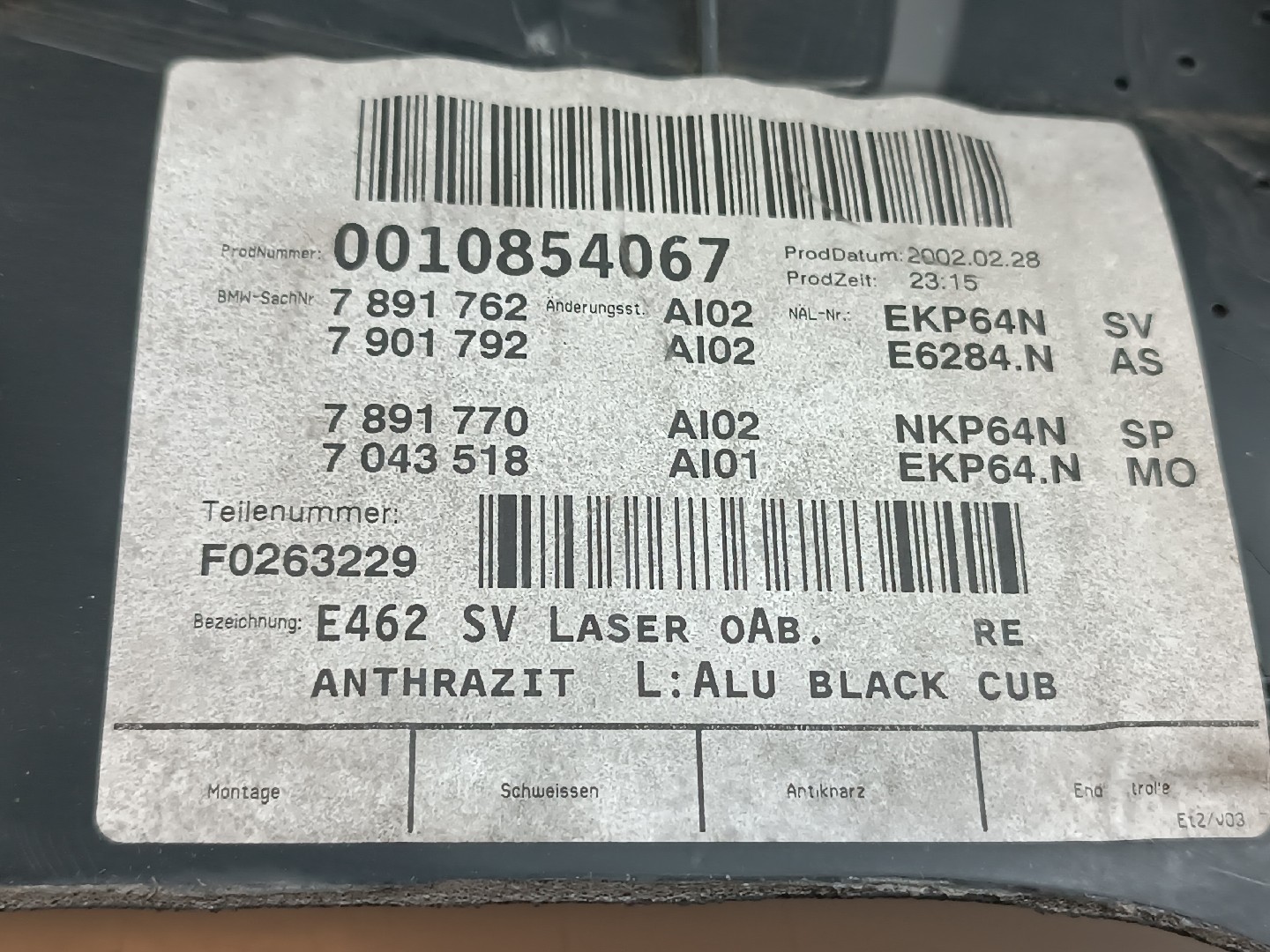 Quartela de porta trás direita BMW 3 Coupé (E46) | 98 - 06 Imagem-1