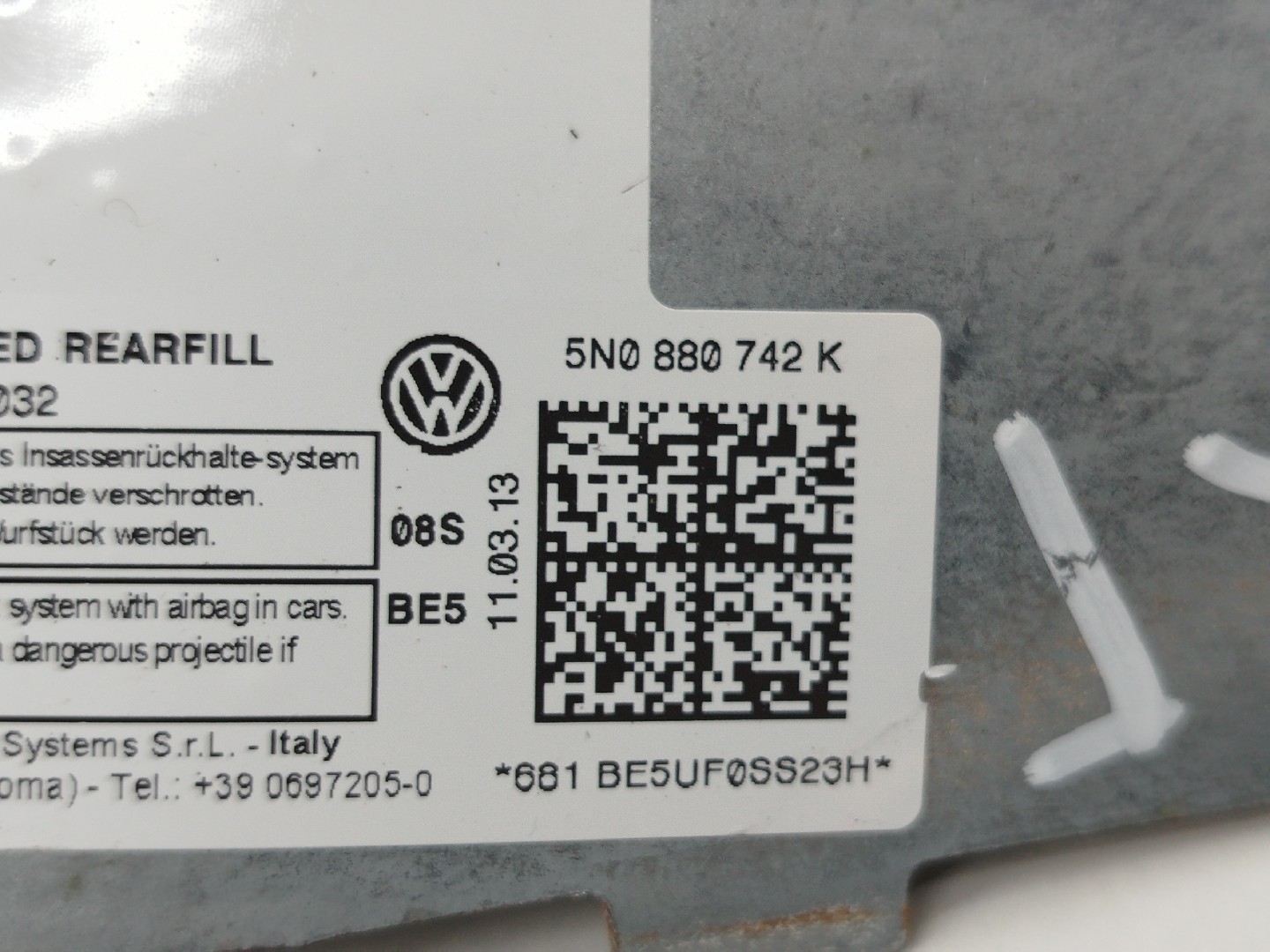 Airbag de cortina direito esquerdo VOLKSWAGEN TIGUAN (5N_) | 07 - 18 Imagem-1