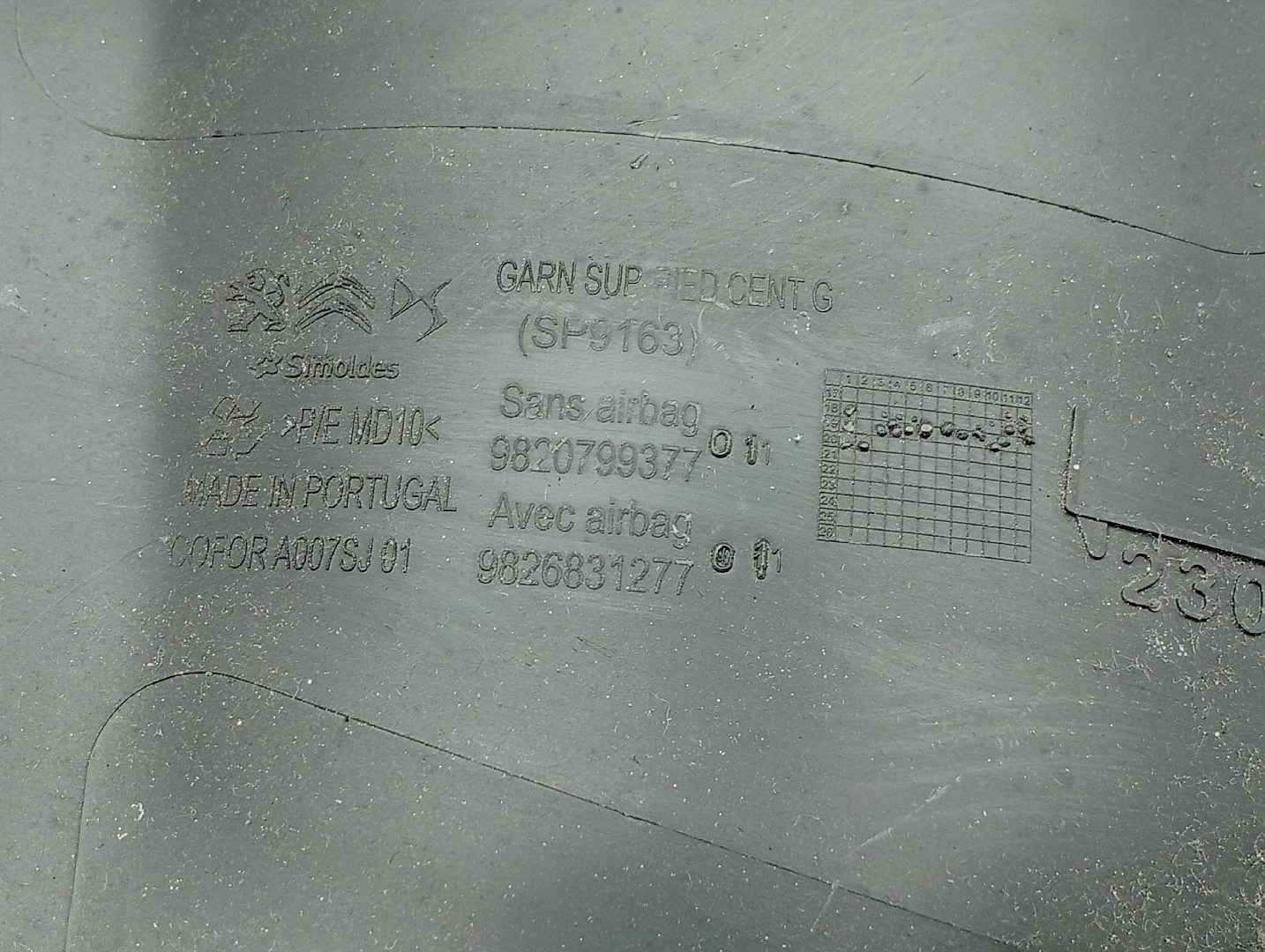 Moldura de pilar B esquerda PEUGEOT 2008 II (U_) | 19 -  Imagem-2