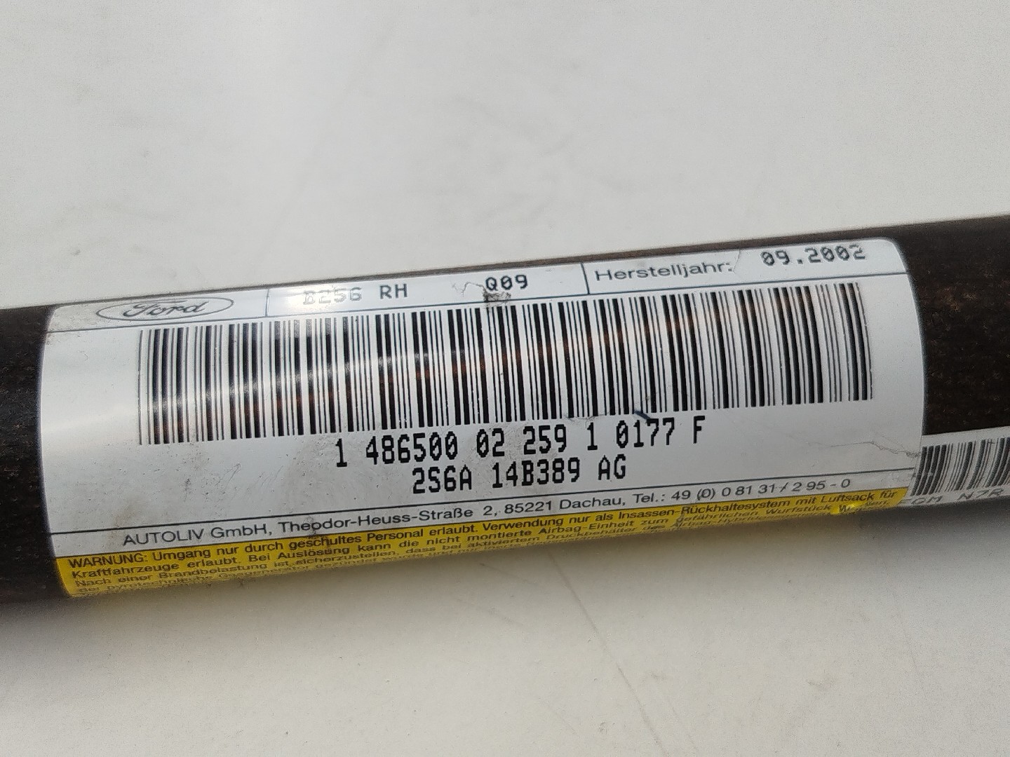 Airbag de cortina direito esquerdo FORD FIESTA V (JH_, JD_) | 01 - 14 Imagem-2