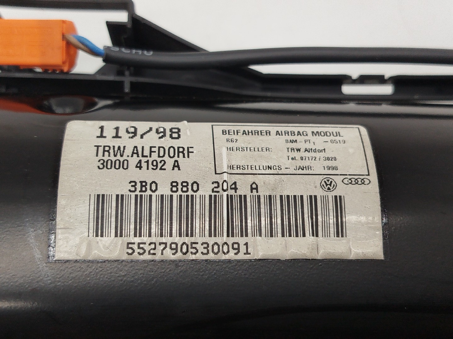 Airbag Passageiro VOLKSWAGEN PASSAT (3B2) | 96 - 01 Imagem-2
