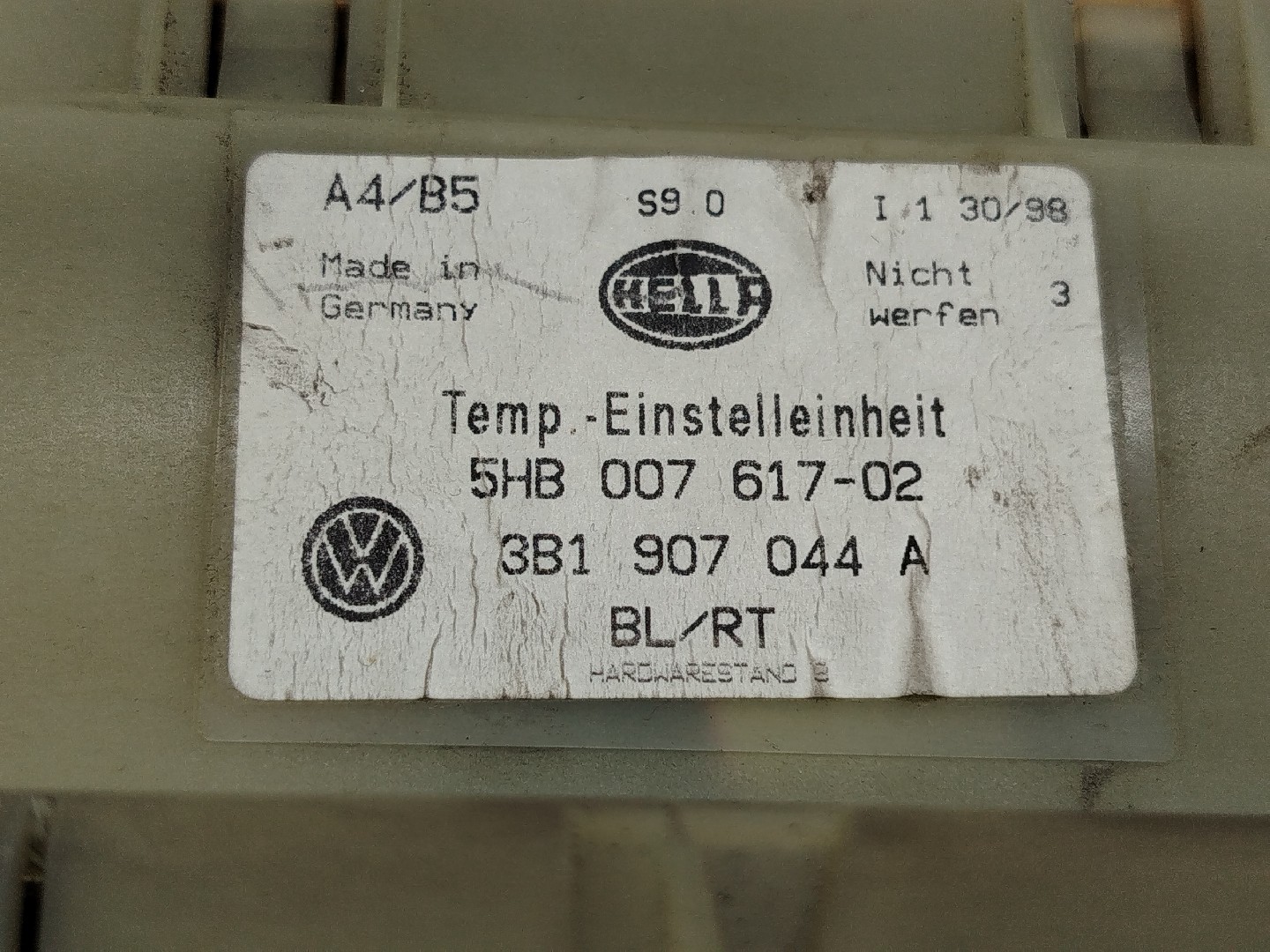 Comando da Sofagem VOLKSWAGEN PASSAT (3B2) | 96 - 01 Imagem-2