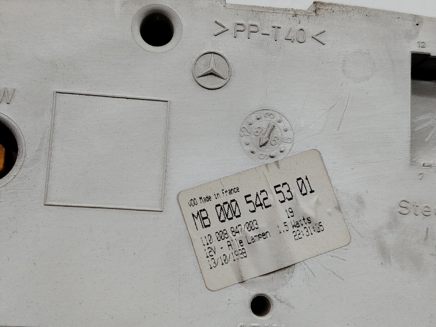 Quadrante MERCEDES-BENZ SPRINTER 3-t Caixa (903) | 95 - 06 Imagem-2