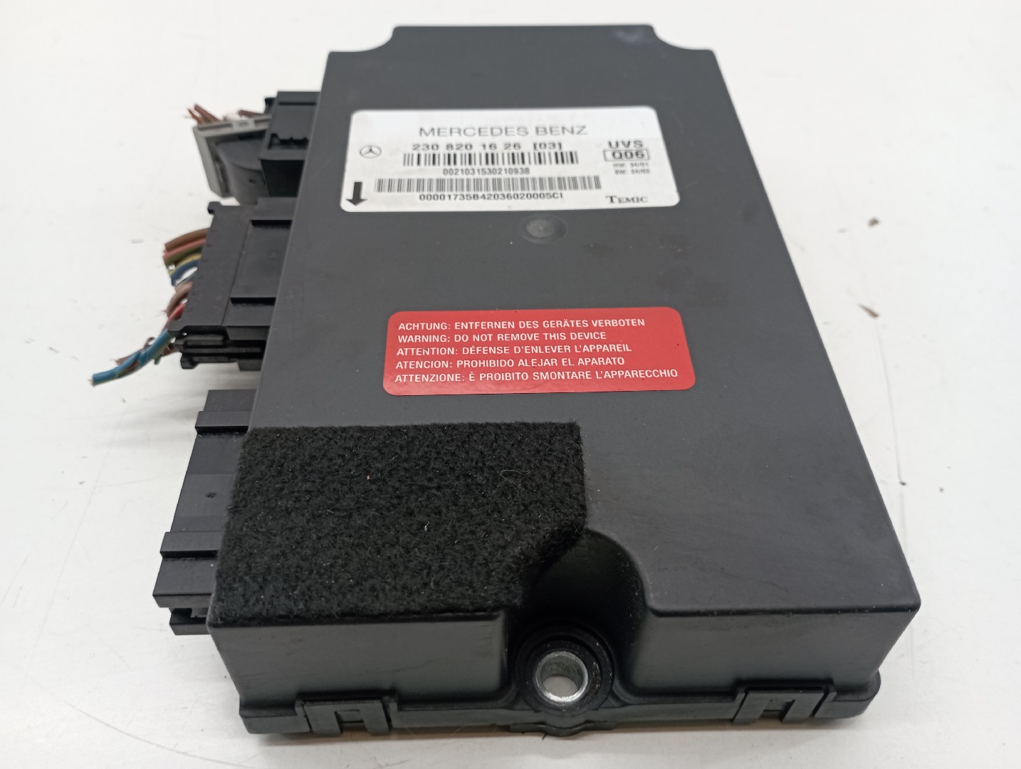 Unidade de control MERCEDES-BENZ SL (R230) | 01 - 12 Imagem-1