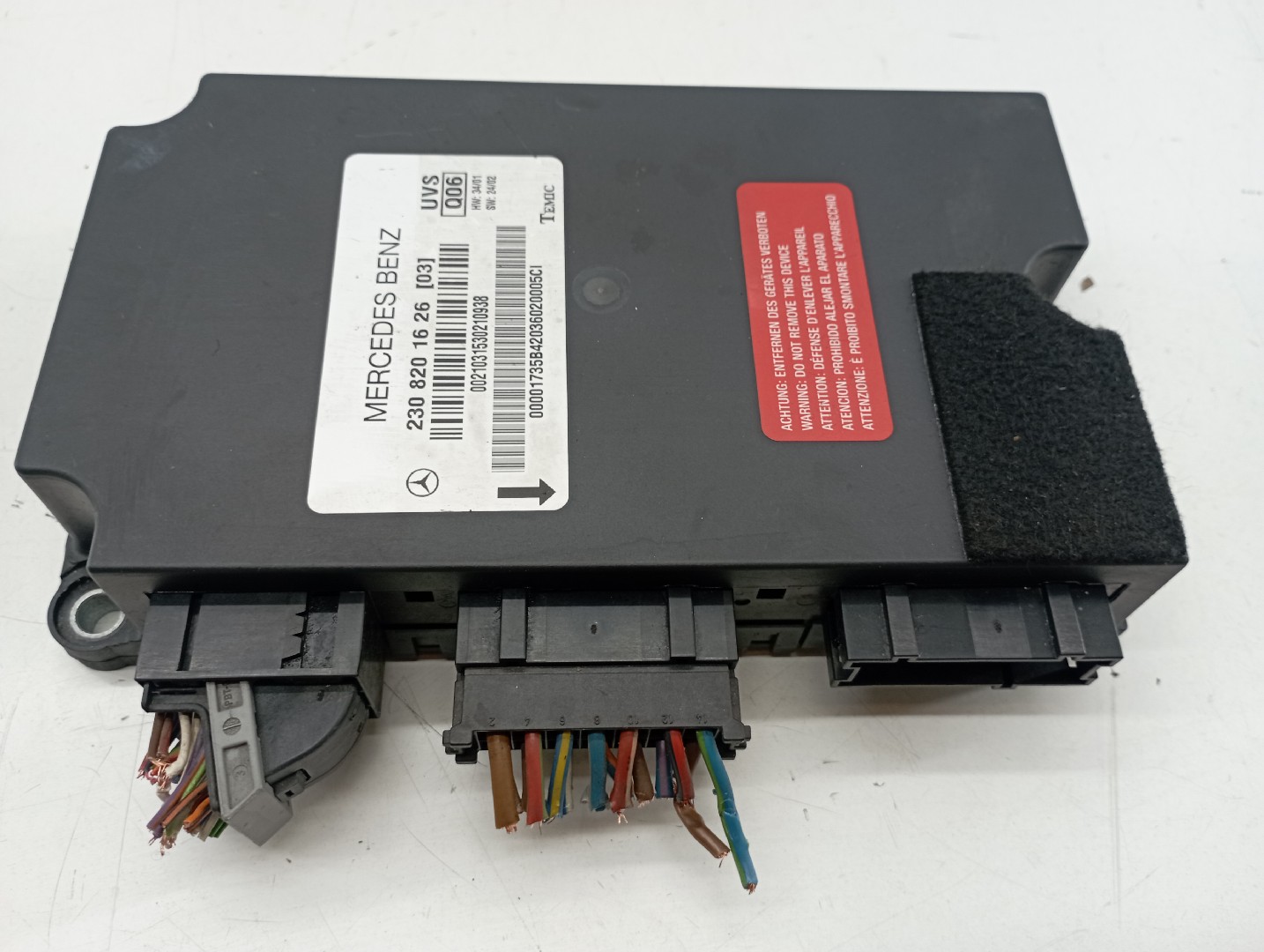 Unidade de control MERCEDES-BENZ SL (R230) | 01 - 12 Imagem-6