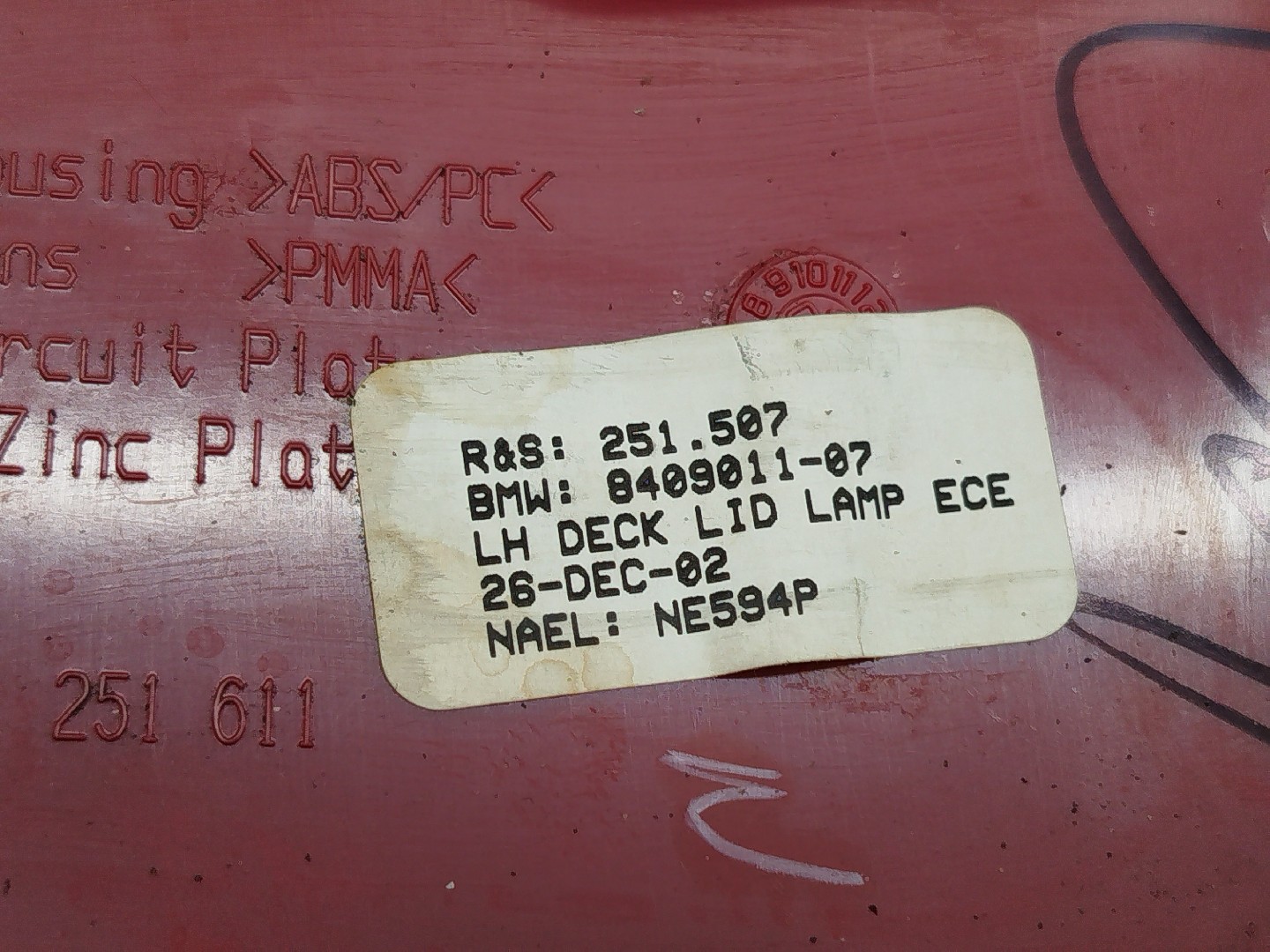 Farolim da Mala Esquerdo BMW X5 (E53) | 00 - 06 Imagem-2