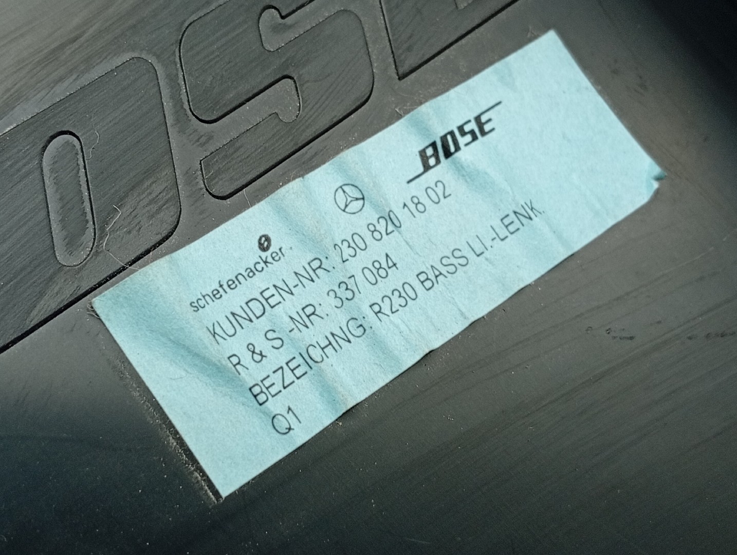 Subwoofer MERCEDES-BENZ SL (R230) | 01 - 12 Imagem-3