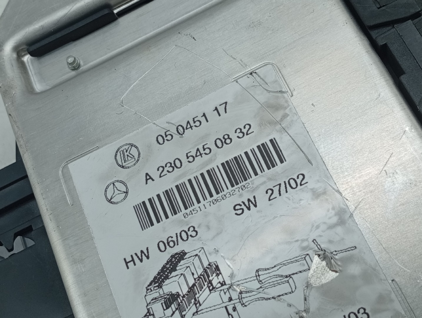 Caixa de Fusíveis MERCEDES-BENZ SL (R230) | 01 - 12 Imagem-2