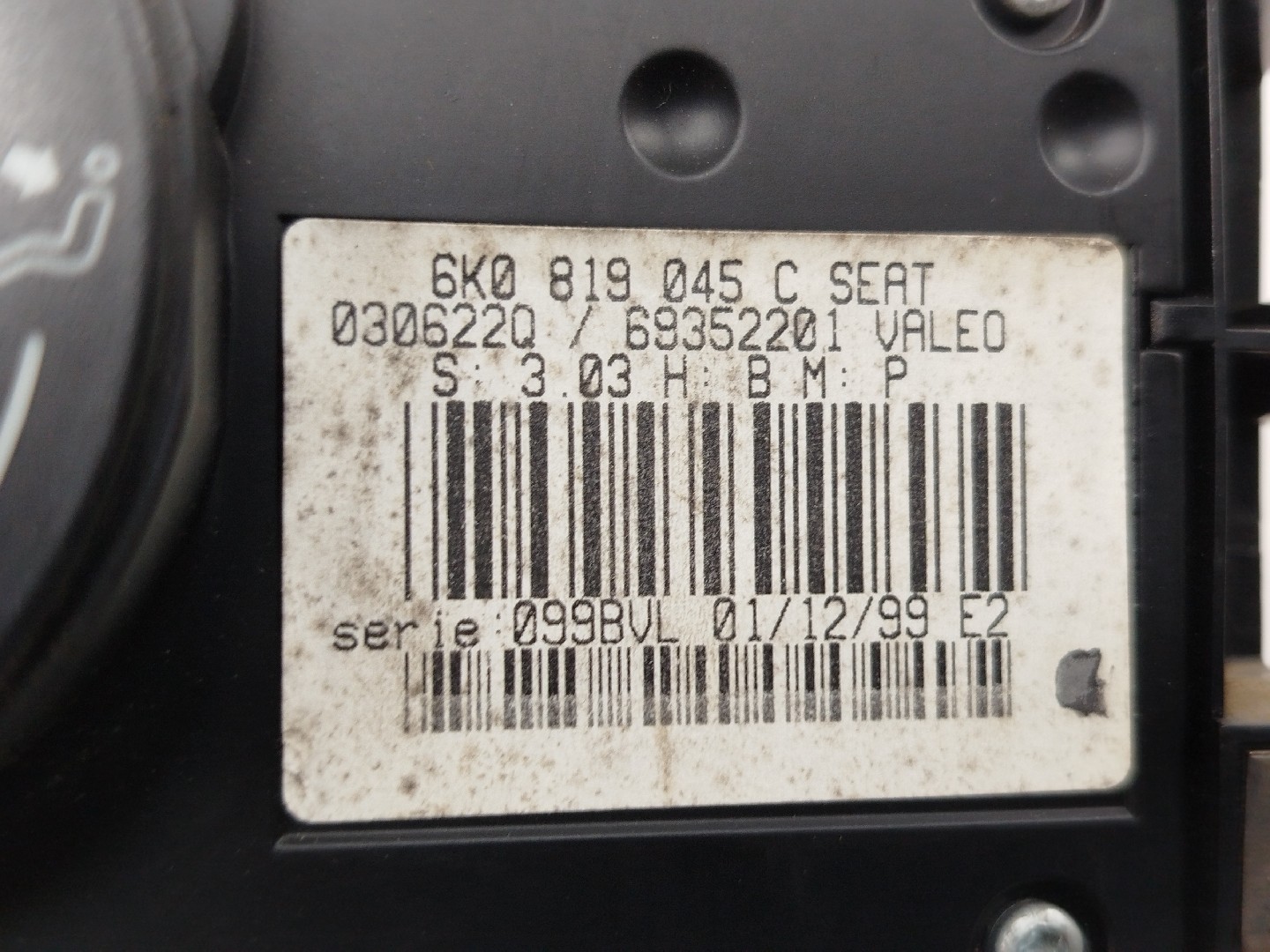 Comando Climatizaçao / Sofagem SEAT CORDOBA (6K2) | 99 - 02 Imagem-1