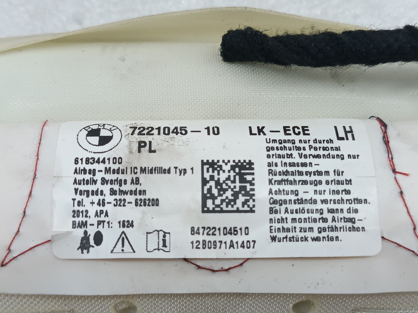 Airbag de cortina direito esquerdo BMW 3 (F30, F80) | 11 - 18 Imagem-1