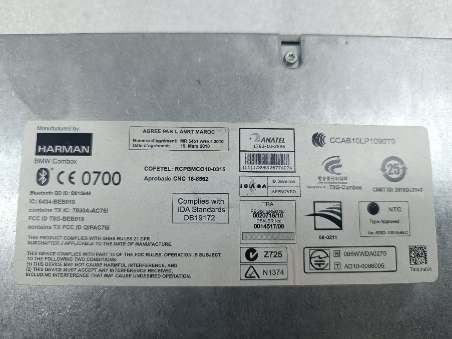 Módulo de bluetooth BMW 3 (F30, F80) | 11 - 18 Imagem-1