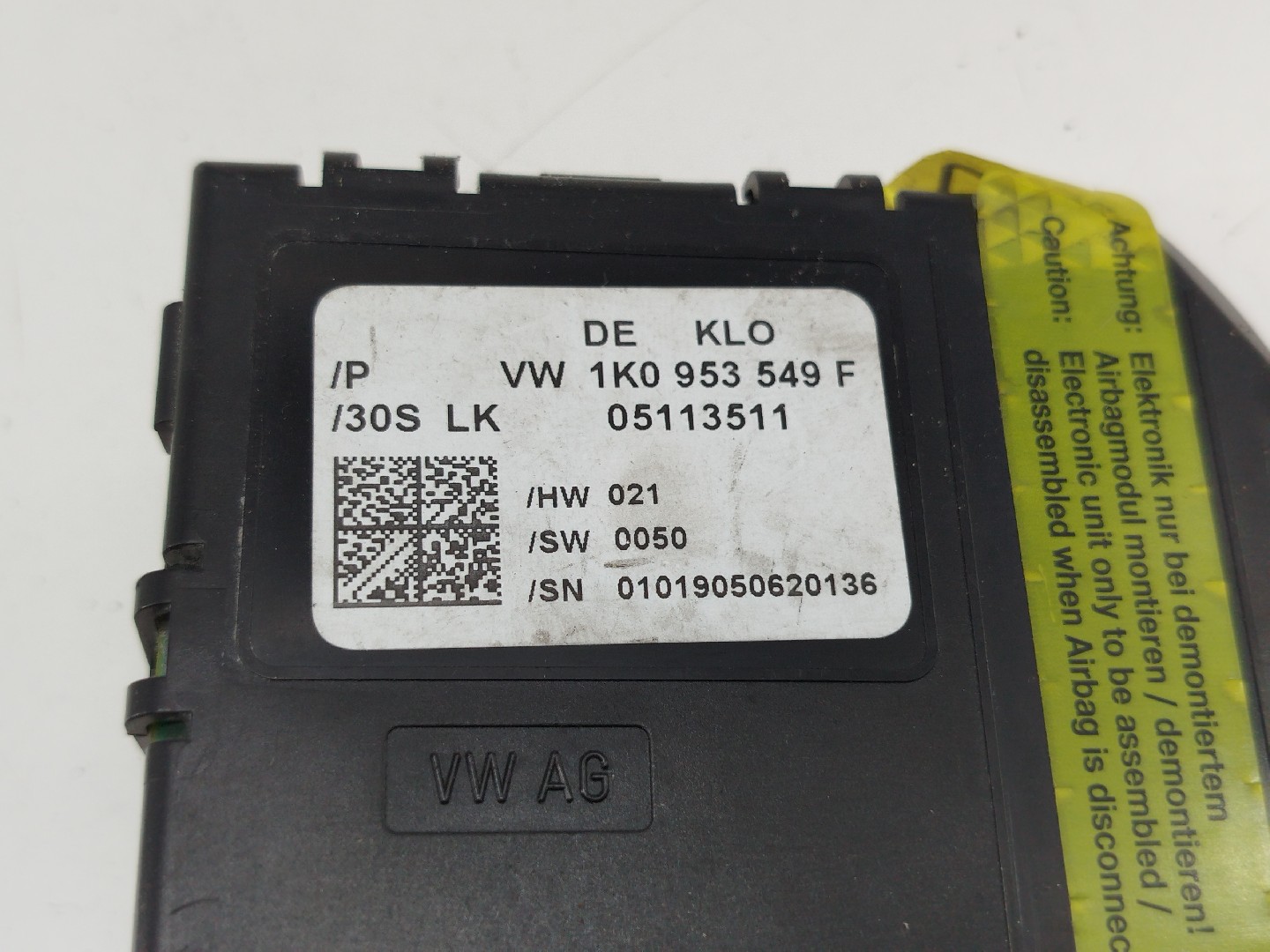 Sensor de Angulo De Volante VOLKSWAGEN GOLF V (1K1) | 03 - 09 Imagem-4