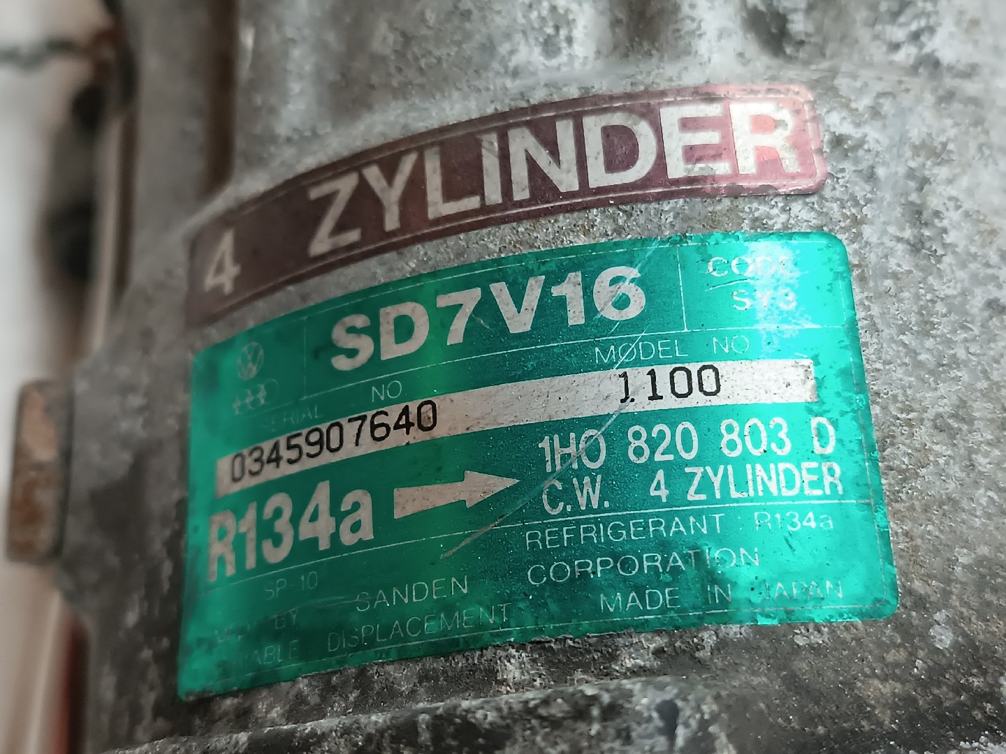 Compressor de Ar Condicionado VOLKSWAGEN GOLF III (1H1) | 91 - 98 Imagem-2