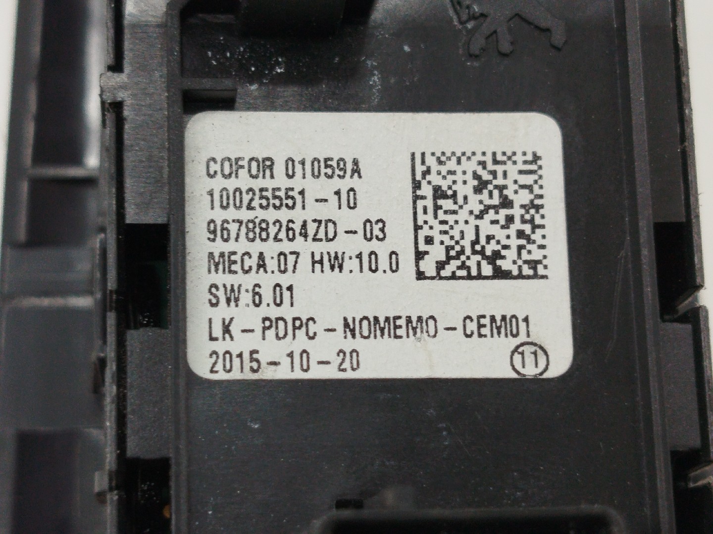 Comutador de vidro frente esquerdo PEUGEOT 308 SW II | 14 -  Imagem-3