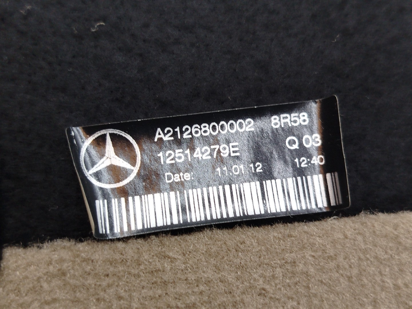 Forra Superior do Fundo de Mala MERCEDES-BENZ E-CLASS (W212) | 09 - 16 Imagem-3