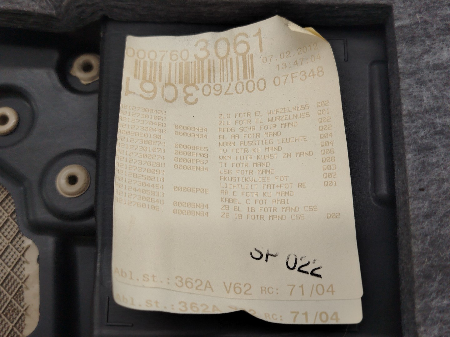 Quartela de porta trás direita MERCEDES-BENZ E-CLASS (W212) | 09 - 16 Imagem-5