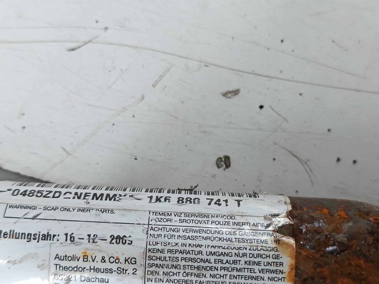 Cortina de airbag VOLKSWAGEN GOLF V (1K1) | 03 - 09 Imagem-3