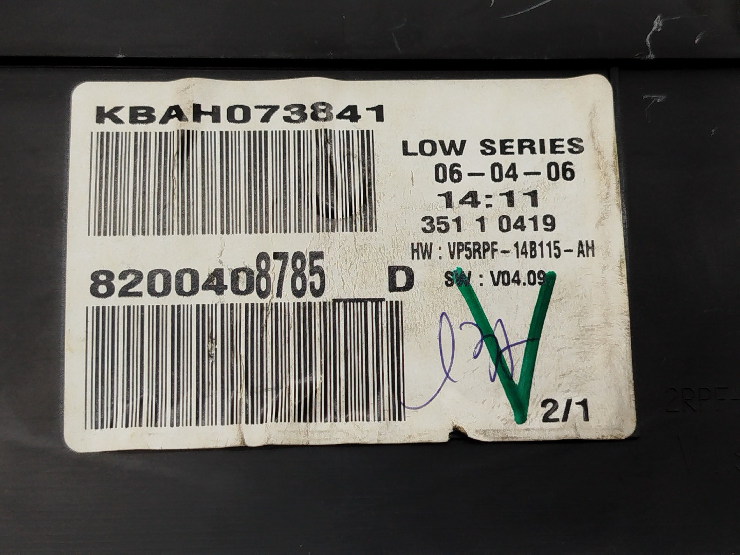 Quadrante RENAULT MEGANE II Grandtour (KM0/1_) | 03 - 12 Imagem-4