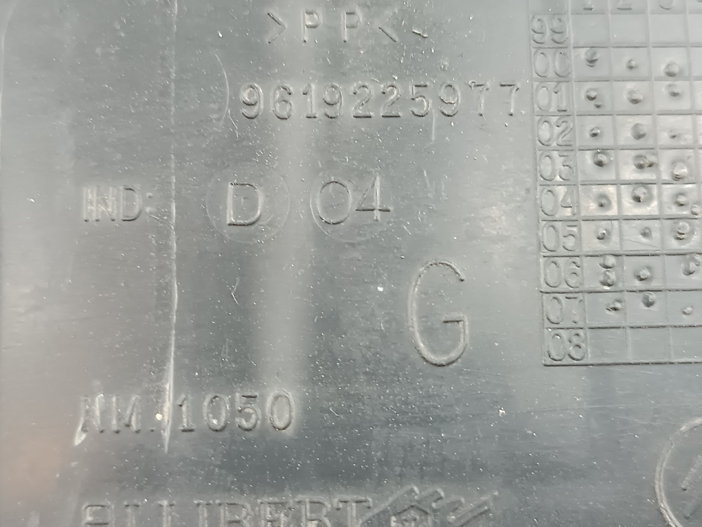 Quartela de porta frente esquerda CITROEN BERLINGO / BERLINGO FIRST Caixa (M_) | 96 - 11 Imagem-4