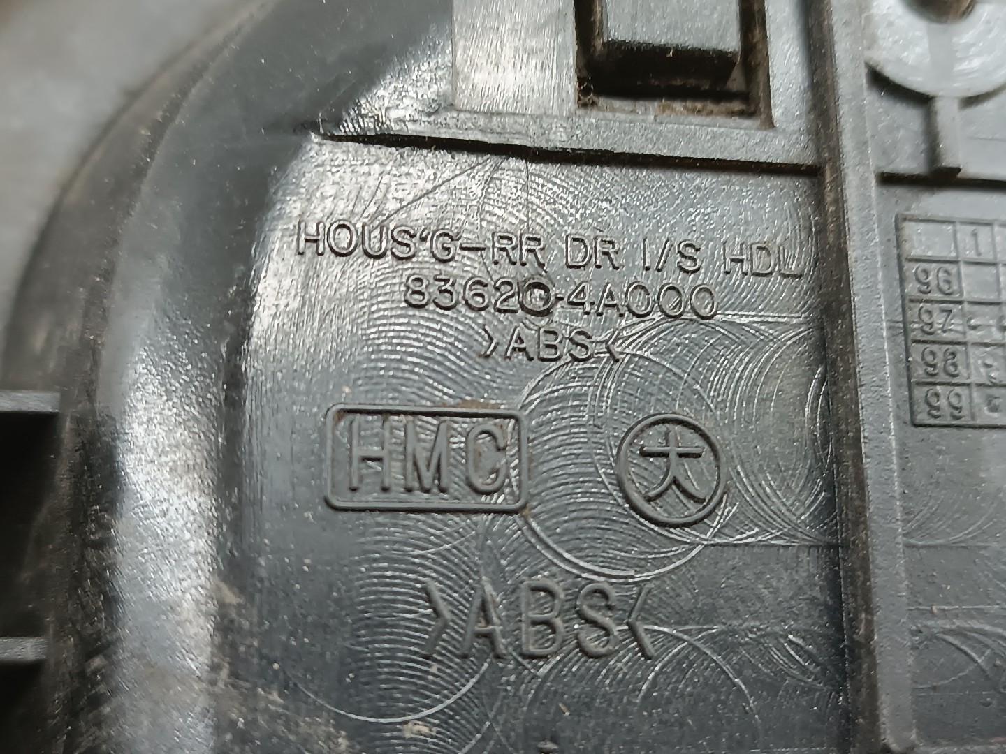 Puxador interior da porta HYUNDAI H-1 / STAREX Veículo multiuso (A1) | 97 -  Imagem-1