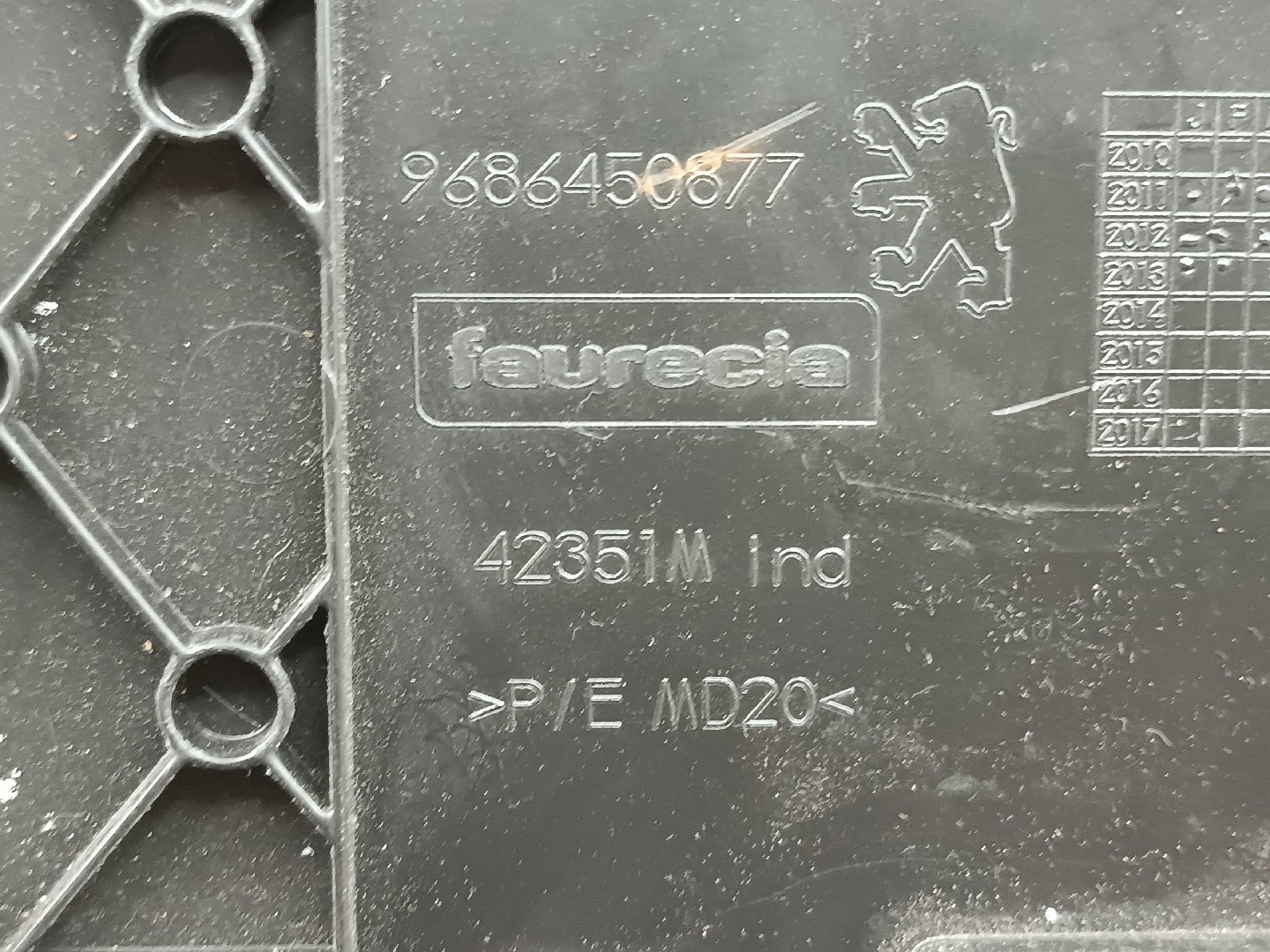 Porta luvas PEUGEOT 508 SW I (8E_) | 10 - 18 Imagem-2