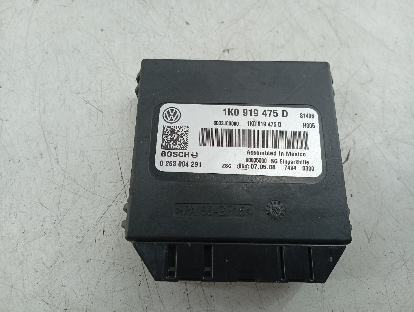 Módulo de estacionamento VOLKSWAGEN EOS (1F7, 1F8) | 06 - 15