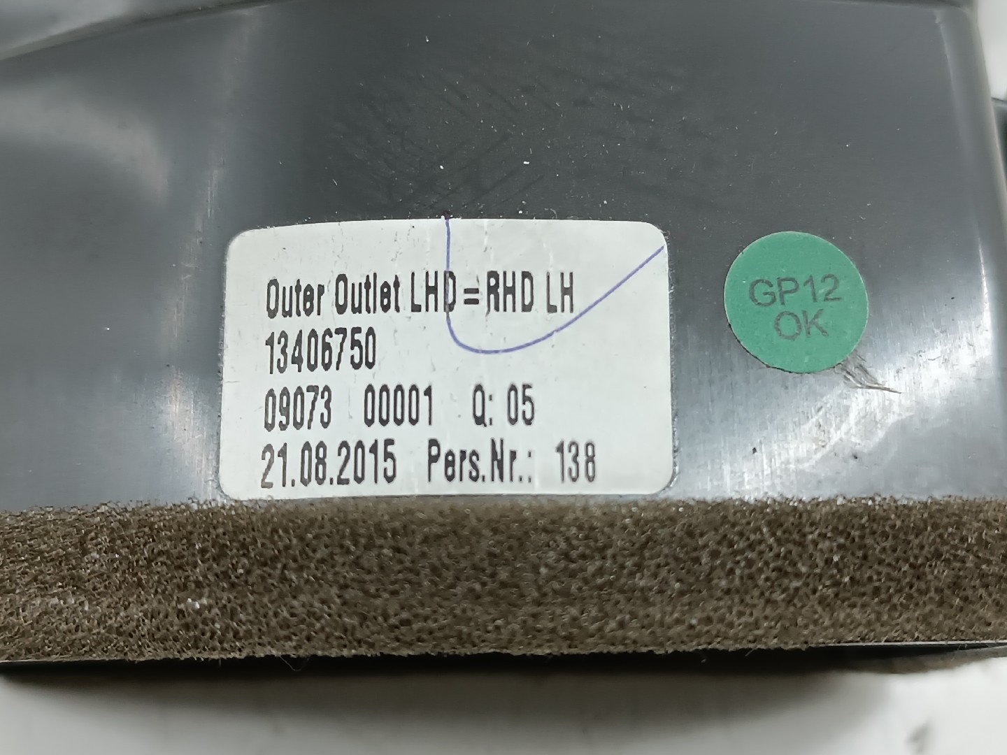 Difusor de ar OPEL ASTRA K (B16) | 15 -  Imagem-1