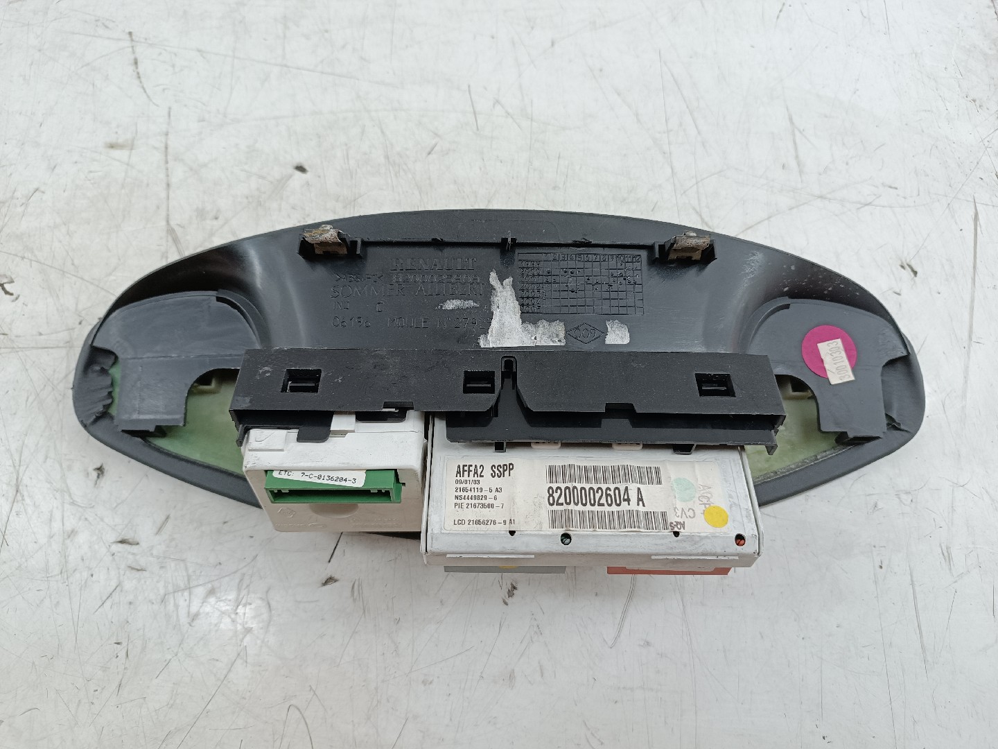 Display RENAULT LAGUNA II (BG0/1_) | 01 - 07