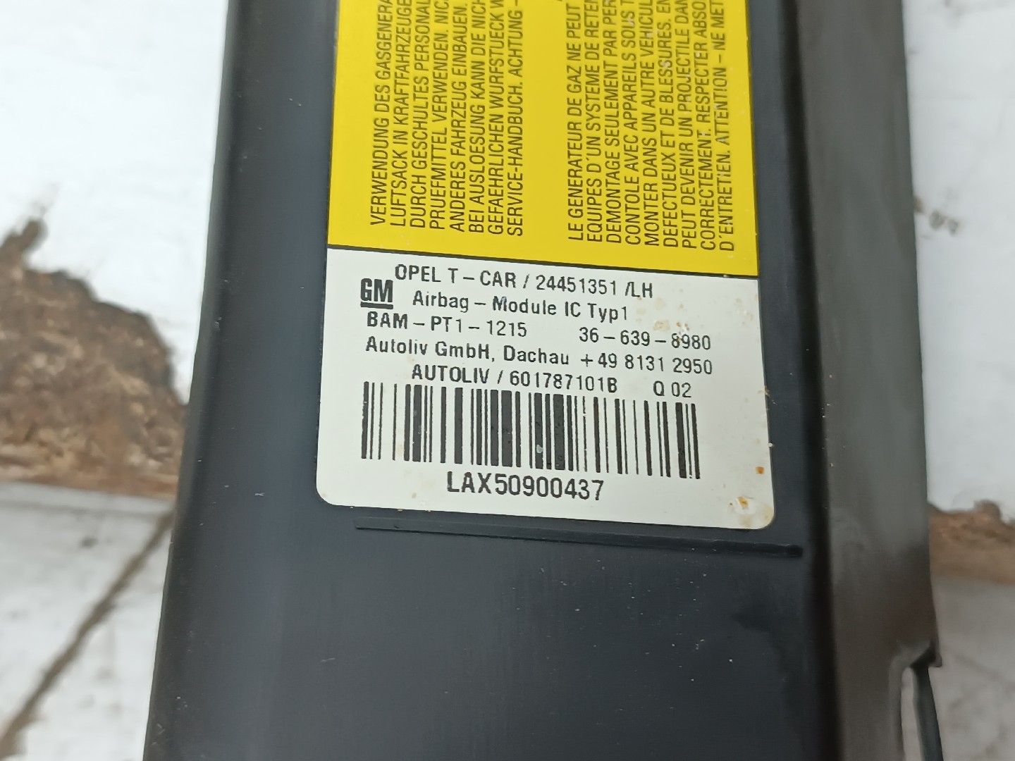 Airbag de cortina direito esquerdo OPEL ASTRA H GTC (A04) | 05 - 10 Imagem-2